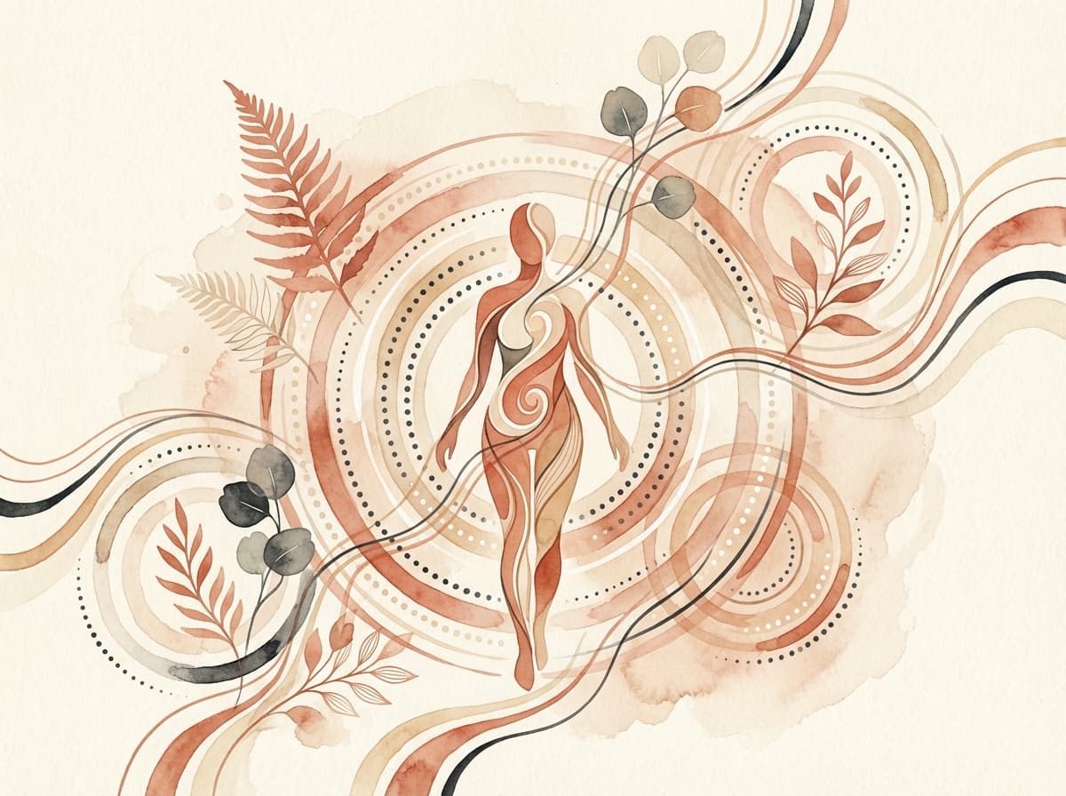 Abstract illustration of personality traits and patterns