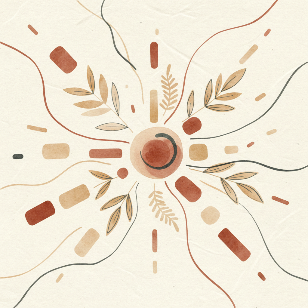 Abstract illustration of attention and focus