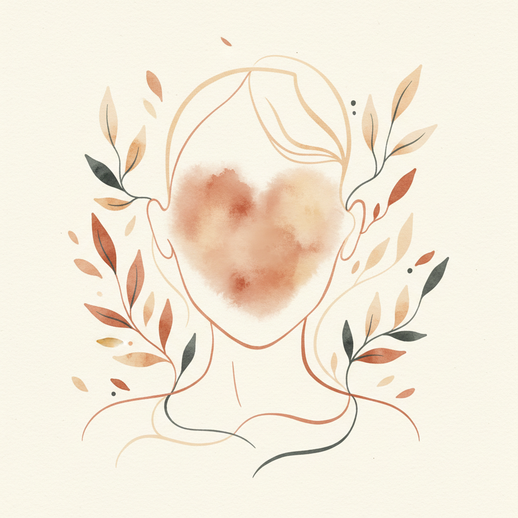 Abstract illustration of difficulty identifying emotions