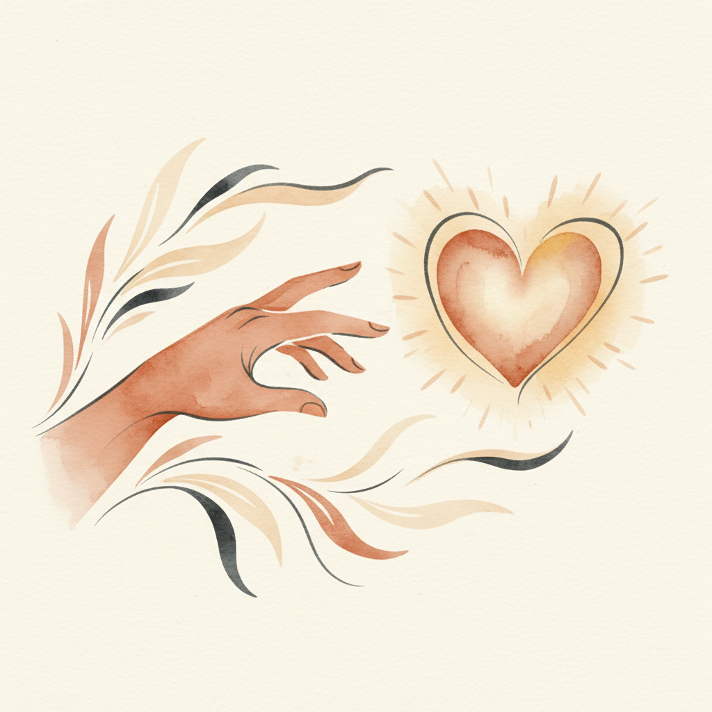 Abstract illustration of empathy and feeling with others